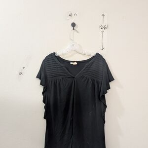 Meadow Rue Elegant Black Women's Blouse